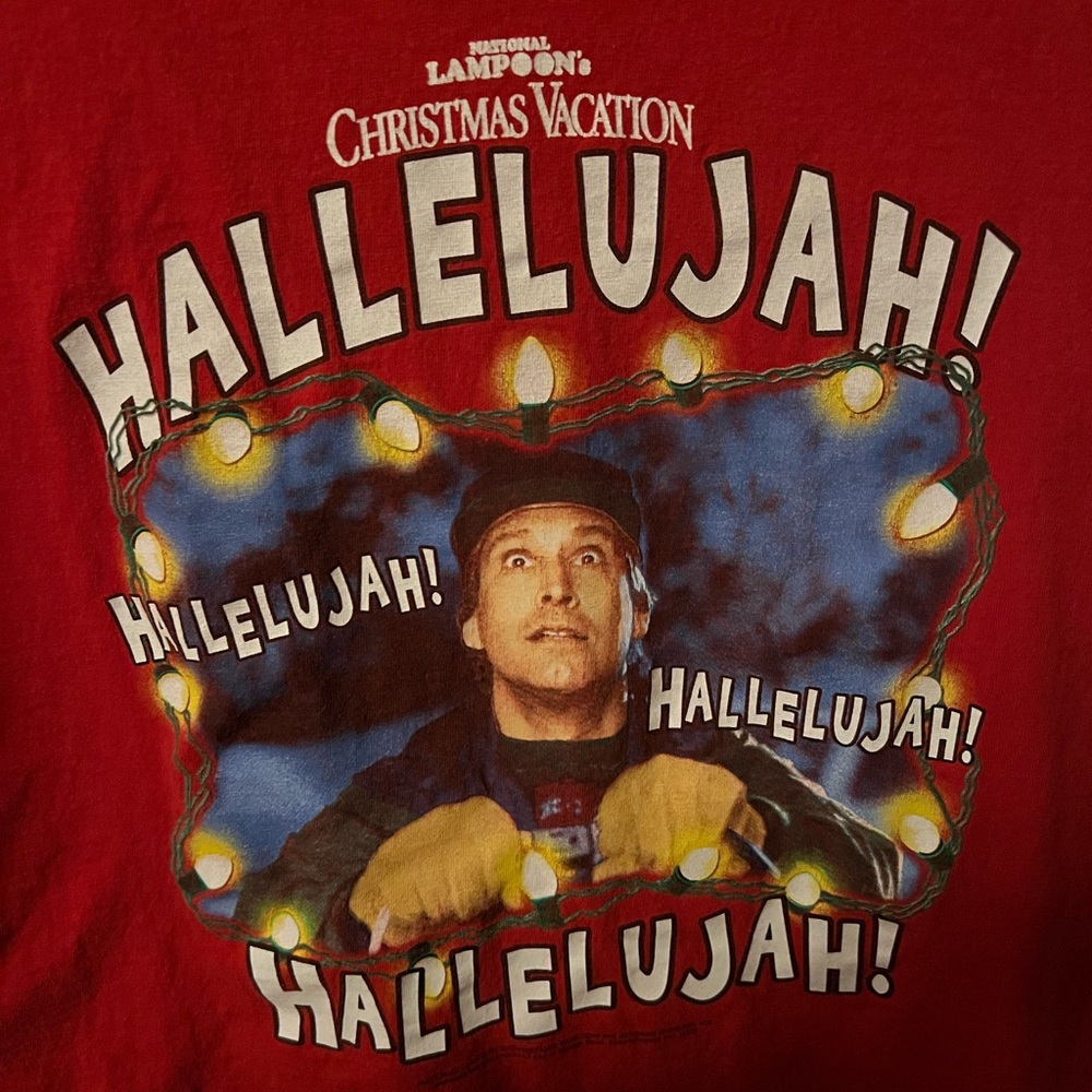 Women’s National Lampoon’s Christmas Vacation “Hallelujah!” Graphic T-Shirt XL - Picture 3 of 5